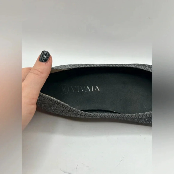 VIVAIA Aria 2.0 Pointy Flats in Starry Grey-Sustainable & Washable Shoe Size 39 - Picture 11 of 12